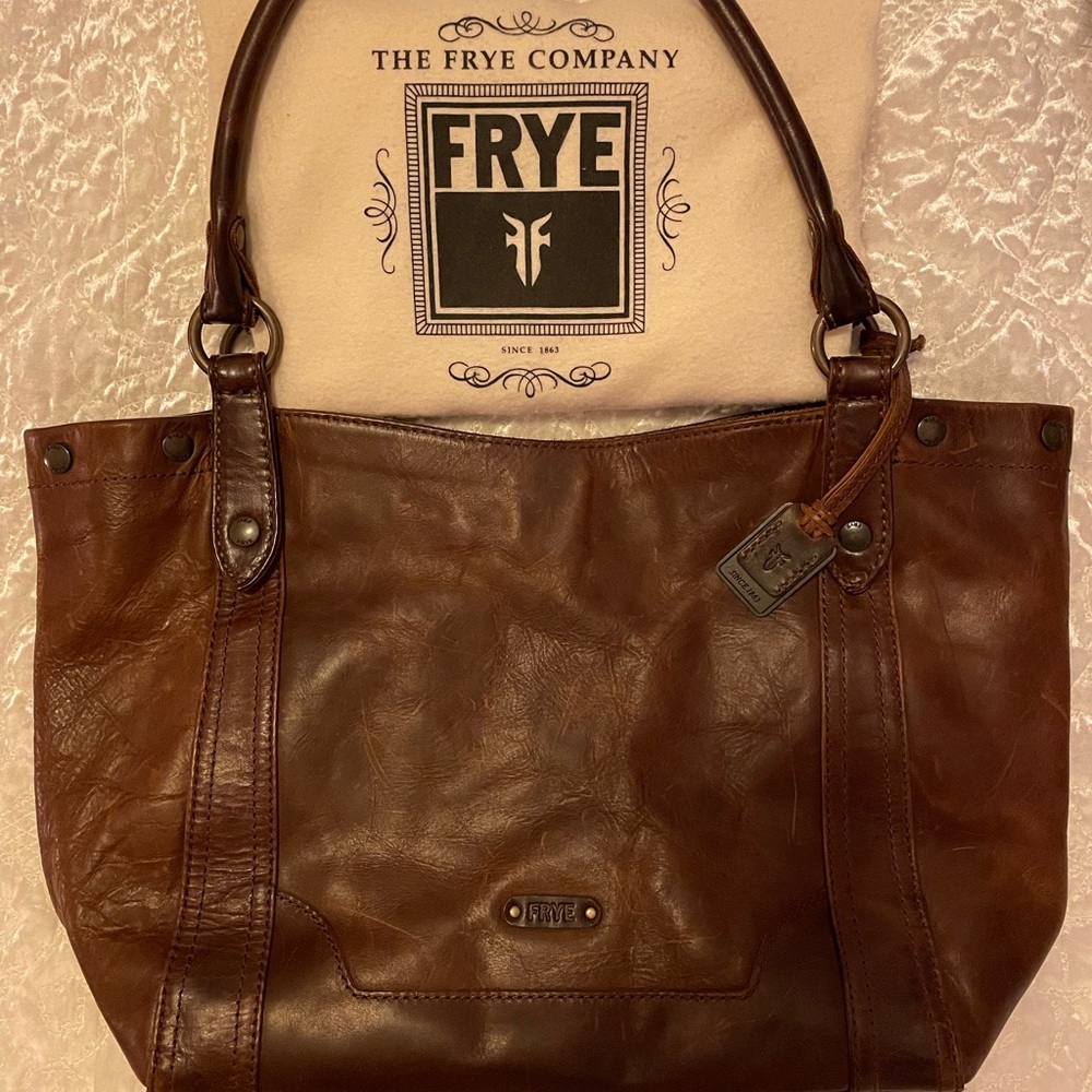 Frye Medium -Large Shoulder Tote Brown